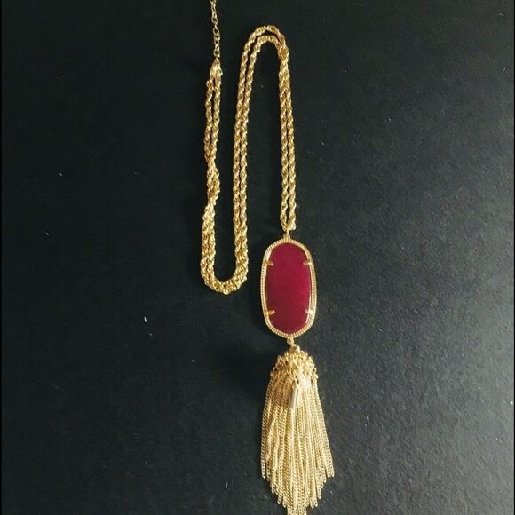 Kendra Scott Gold Vermeil Chain Pendant & Tassel - Picture 1 of 16